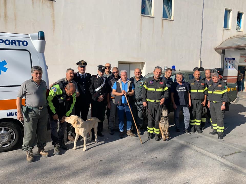CARONIA – Stanchi ma felici. I soccorritori del medico messinese disperso non hanno mai mollato