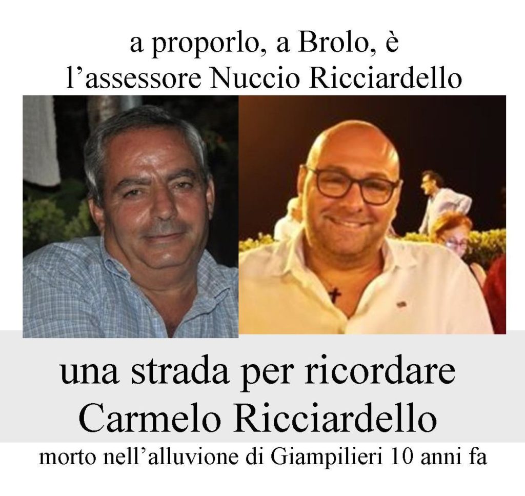 CARMELO RICCIARDELLO – A Brolo, una strada per lui… parola di assessore e di sindacalista