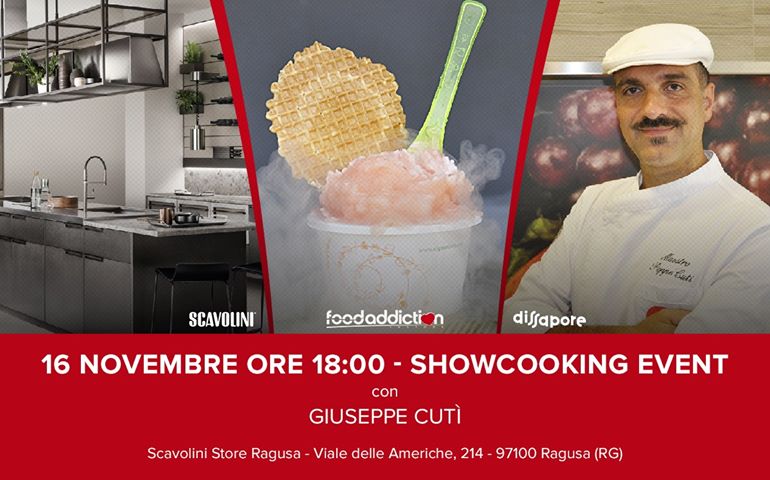 FOODADDICTION IN STORE – Il maestro siciliano Peppe Cuti porta in tavola un sorbetto ai frutti rossi