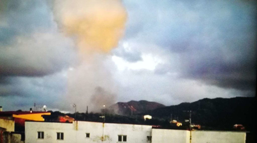 BARCELLONA P. G. – Esplosa una fabbrica di fuochi d’artificio