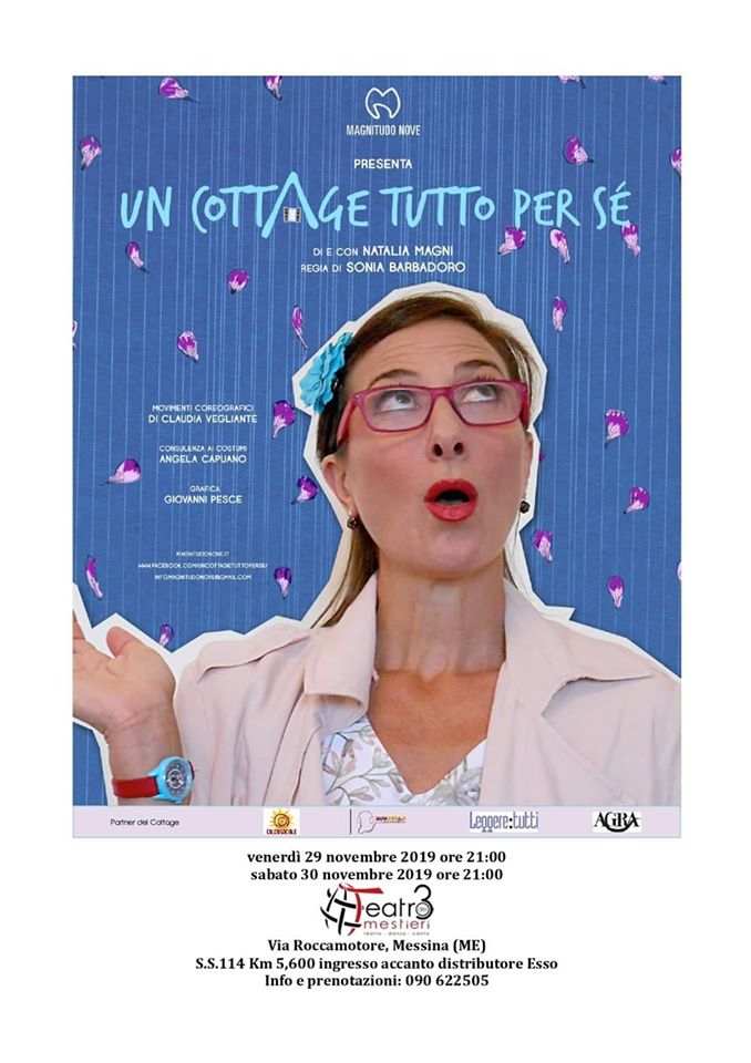 TEATRO – La commedia “Un cottage tutto per se” al Teatro dei 3 Mestieri
