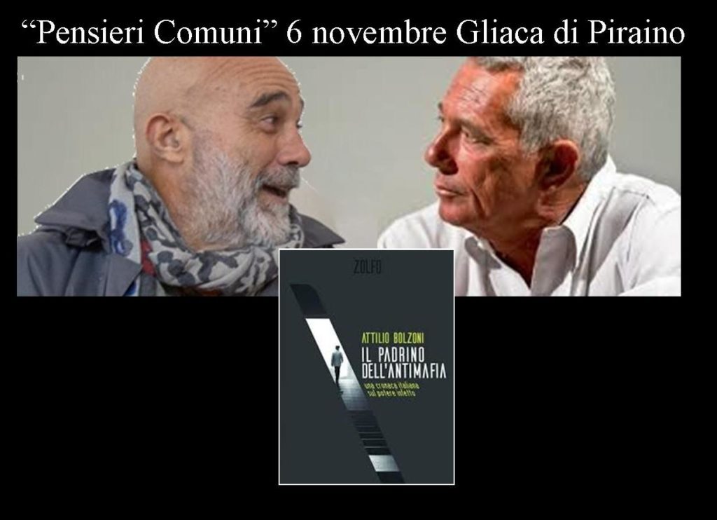 “LA MAFIA TRASPARENTE” – Cresce l’attesa per l’incontro con Attilio Bolzoni a Gliaca di Piraino