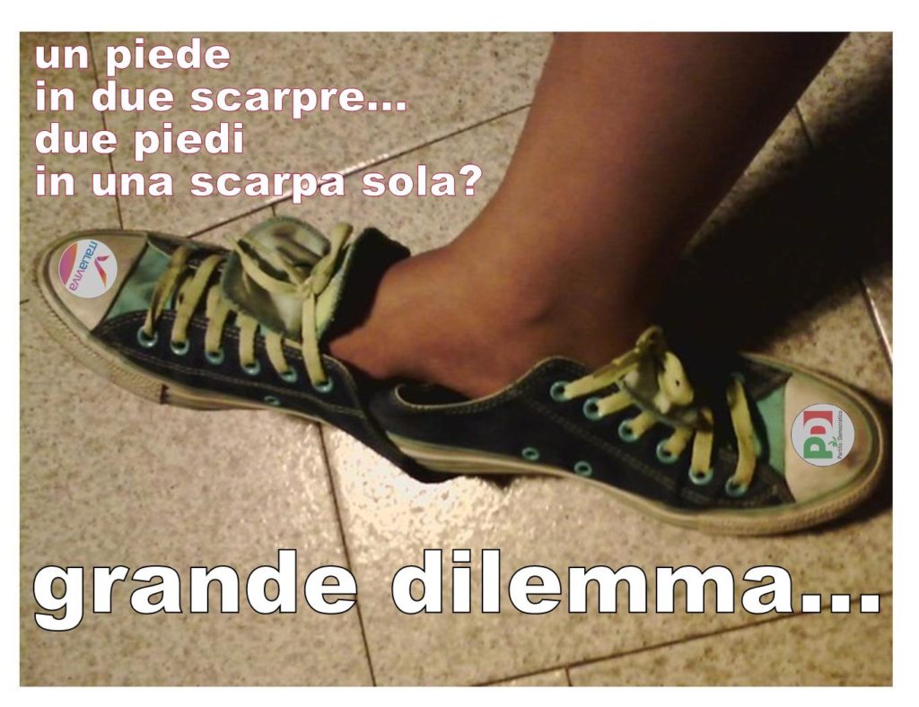 SPAZI POLITICI – PD Italia Viva: Un piede in due scarpe