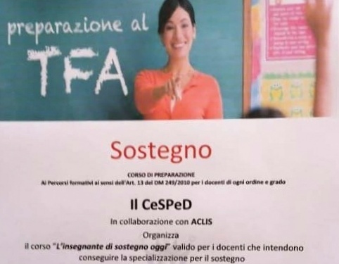 INSEGNANTI DI SOSTEGNO – Il corso di preparazione a Piraino