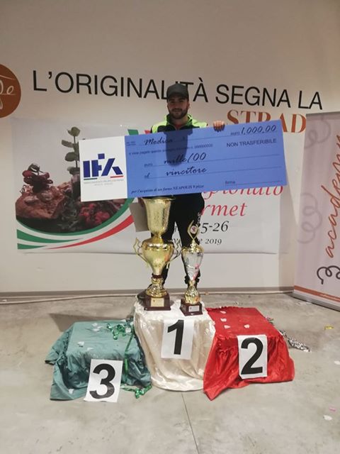 CAMPIONATO PIZZA GOURMET – Primo posto al pizzaiolo emergente Concetto Fiorentino