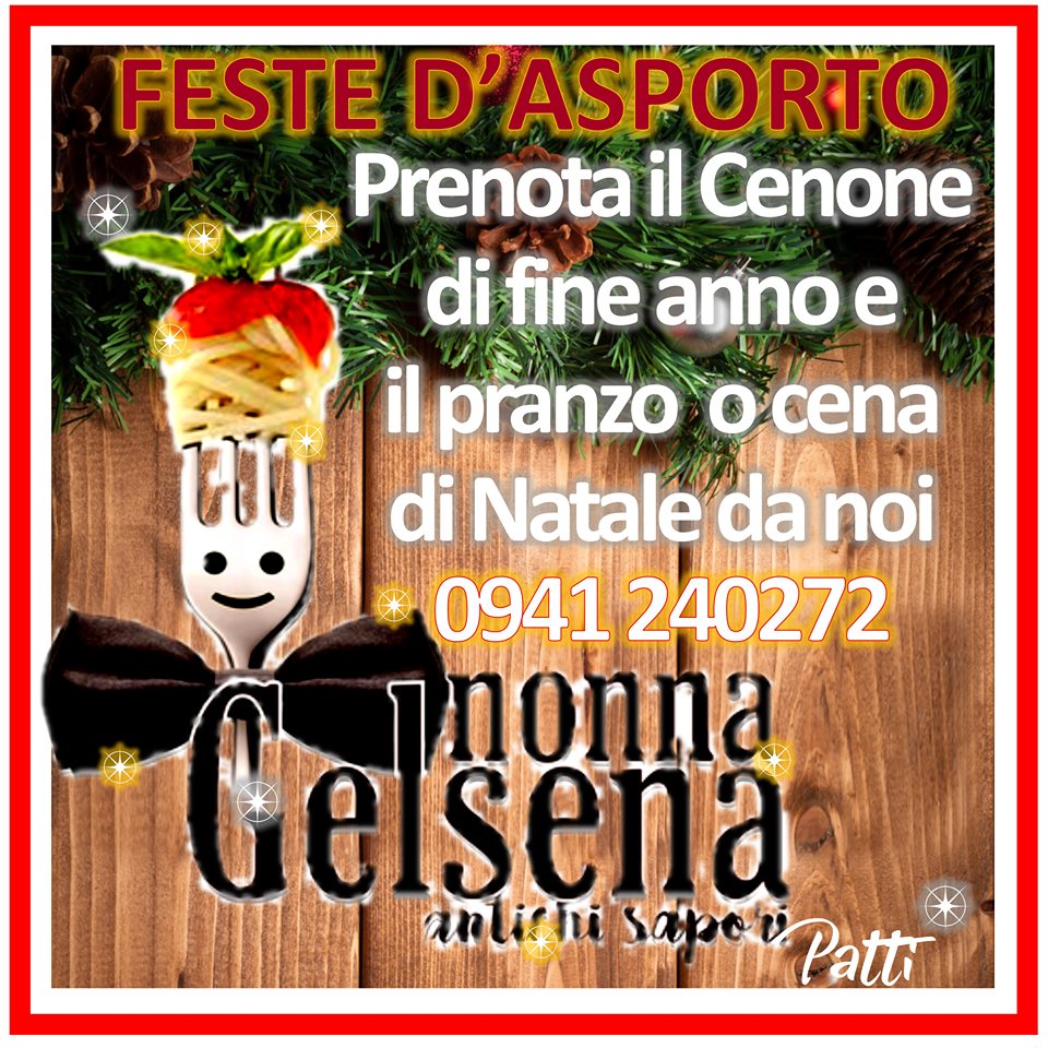 MANGIARE PER LE FESTE – A Patti le idee gustose di Nonna Gelsena