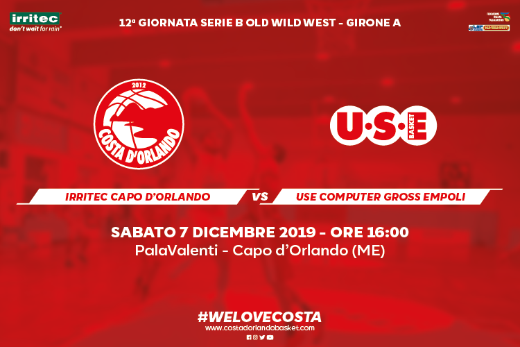 IRRITEC CAPO D’ORLANDO – Sabato turno casalingo contro Empoli