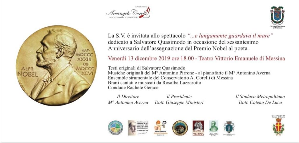 60 ANNI DAL NOBEL – A Messina si celebra Quasimodo: “…e lungamente guardava il mare”