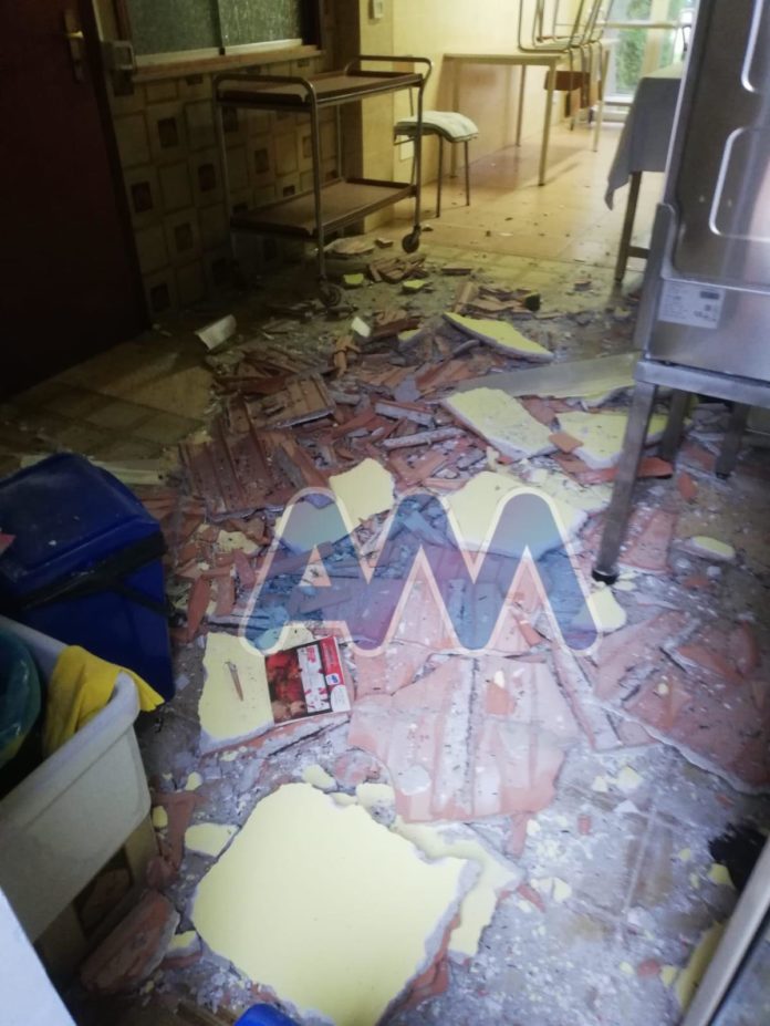 CAPO D’ORLANDO – Crolla il soffitto della cucina dell’asilo. Quattro i feriti