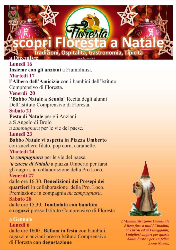PROGRAMMI – Natale a Floresta