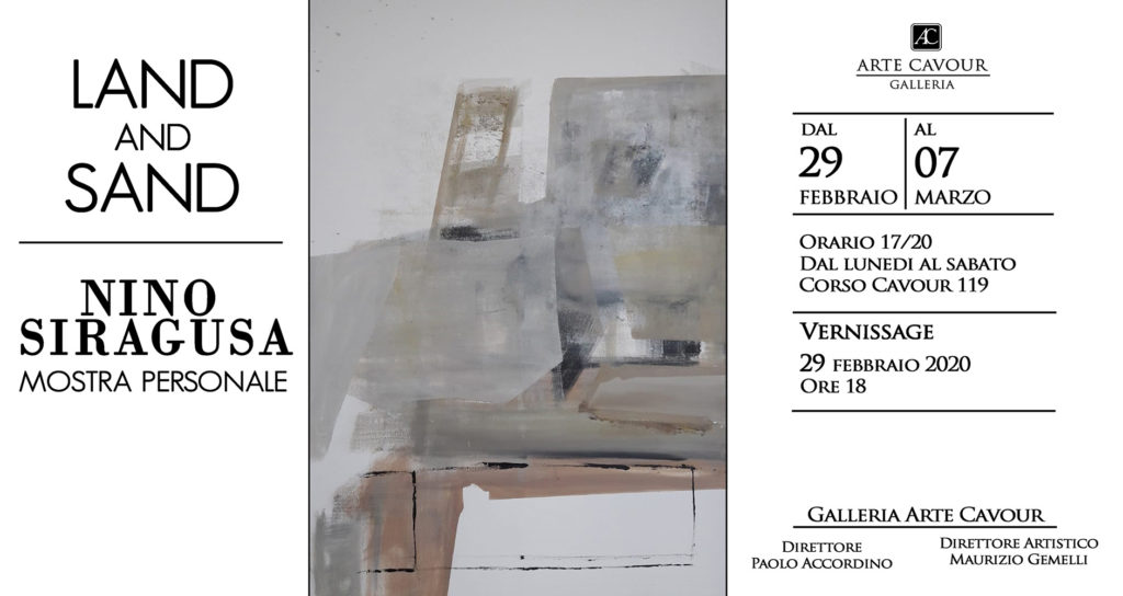 MOSTRE – ‘Land & Sand’ la personale di Nino Siragusa alla galleria Arte Cavour