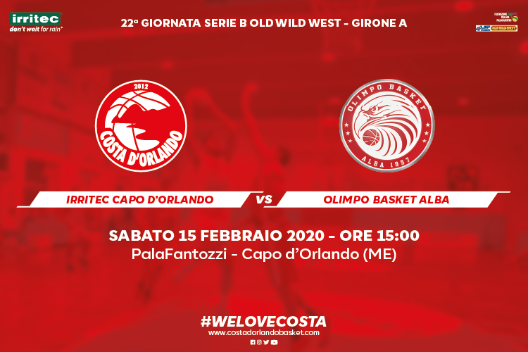 IRRITEC CAPO D’ORLANDO – Olimpo Basket Alba è la prossima avversaria Costa
