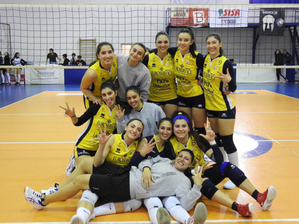 VOLLEY – La capolista Messina Volley si impone 3-0 su La Saracena