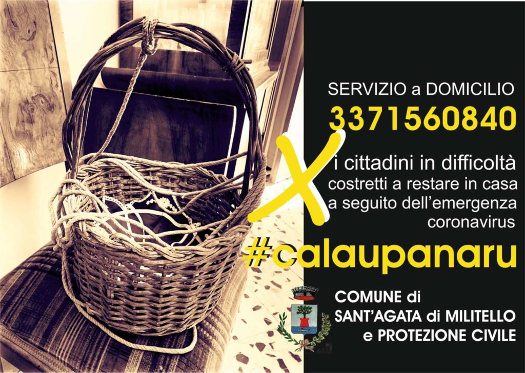 SANT’AGATA MILITELLO – “Cala u panaru” la solidarietà al tempo del coronavirus