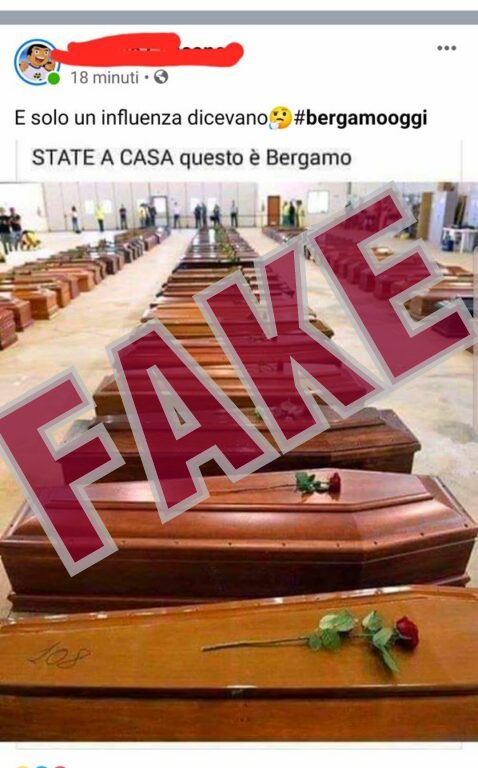 FAKE – Una foto che cristallizza un dramma… ma non è la Bergamo d’oggi