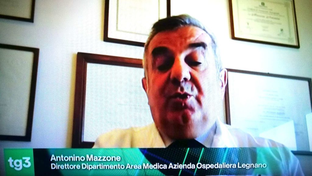 MEDICI IN PRIMA LINEA – Nino Mazzone al Tg3 parla delle nuove frontiere farmacologiche per sconfiggere il Covid-19