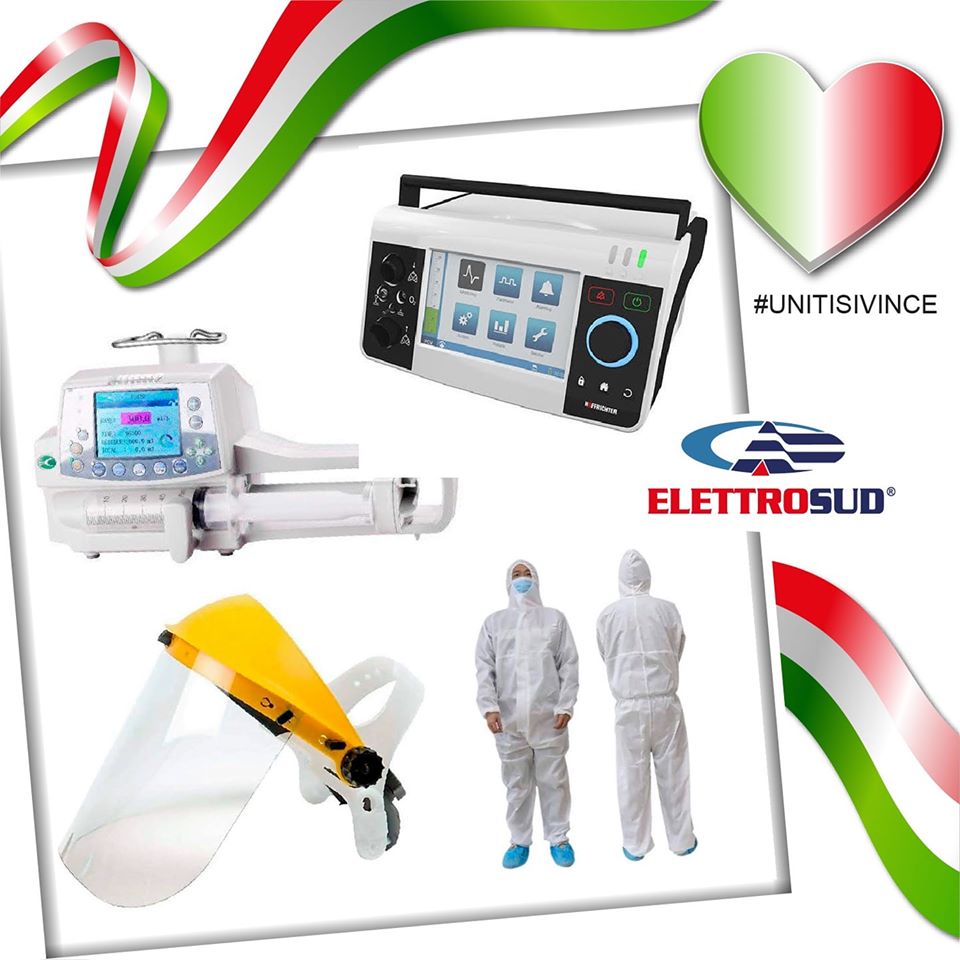 ELETTROSUD – Donati apparecchi elettromedicali e dispositivi di protezione per i Covid hospital del messinese