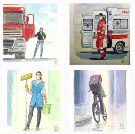 MAESTRI – Milo Manara dedica una serie di disegni all’emergenza Coronavirus