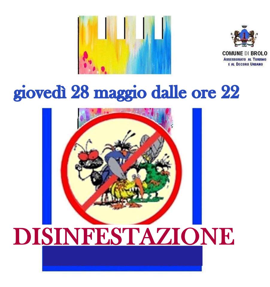 BROLO – Questa sera la disinfestazione