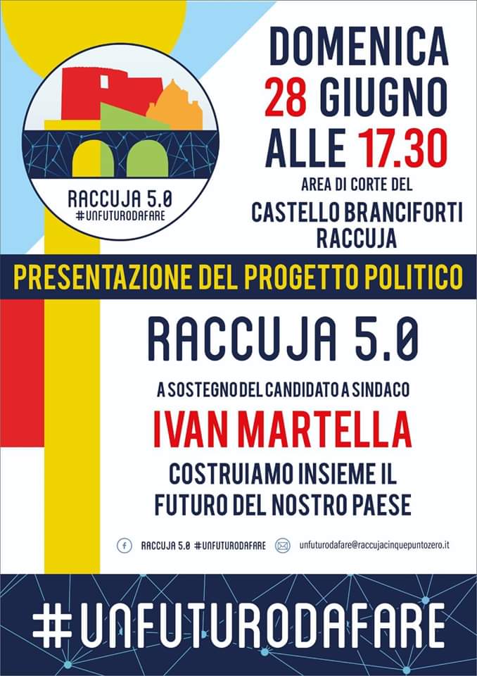 DOMENICA A RACCUJA – Presentazione del progetto politico RACCUJA 5.0