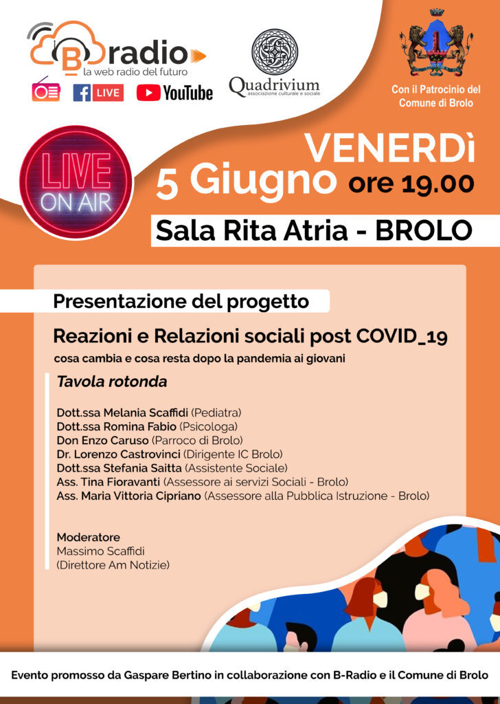 BROLO – Giovanissimi e ragazzi nel post Covid- 19. Tavola Rotonda domani alla “multimediale”