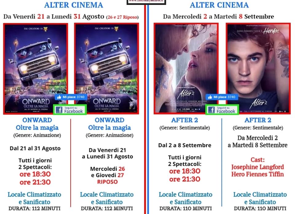 ALTERCINEMA PIRAINO – Ripartiamo… con “Onward – Oltre la Magia”