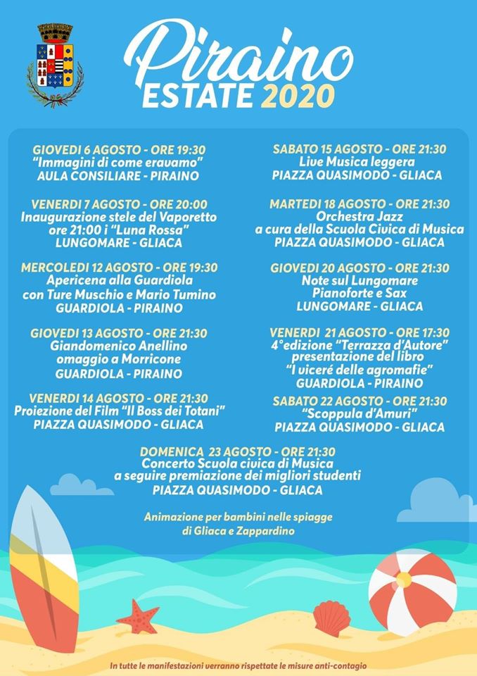 MANIFESTAZIONI – Quelle dell’Estate pirainese. Il programma