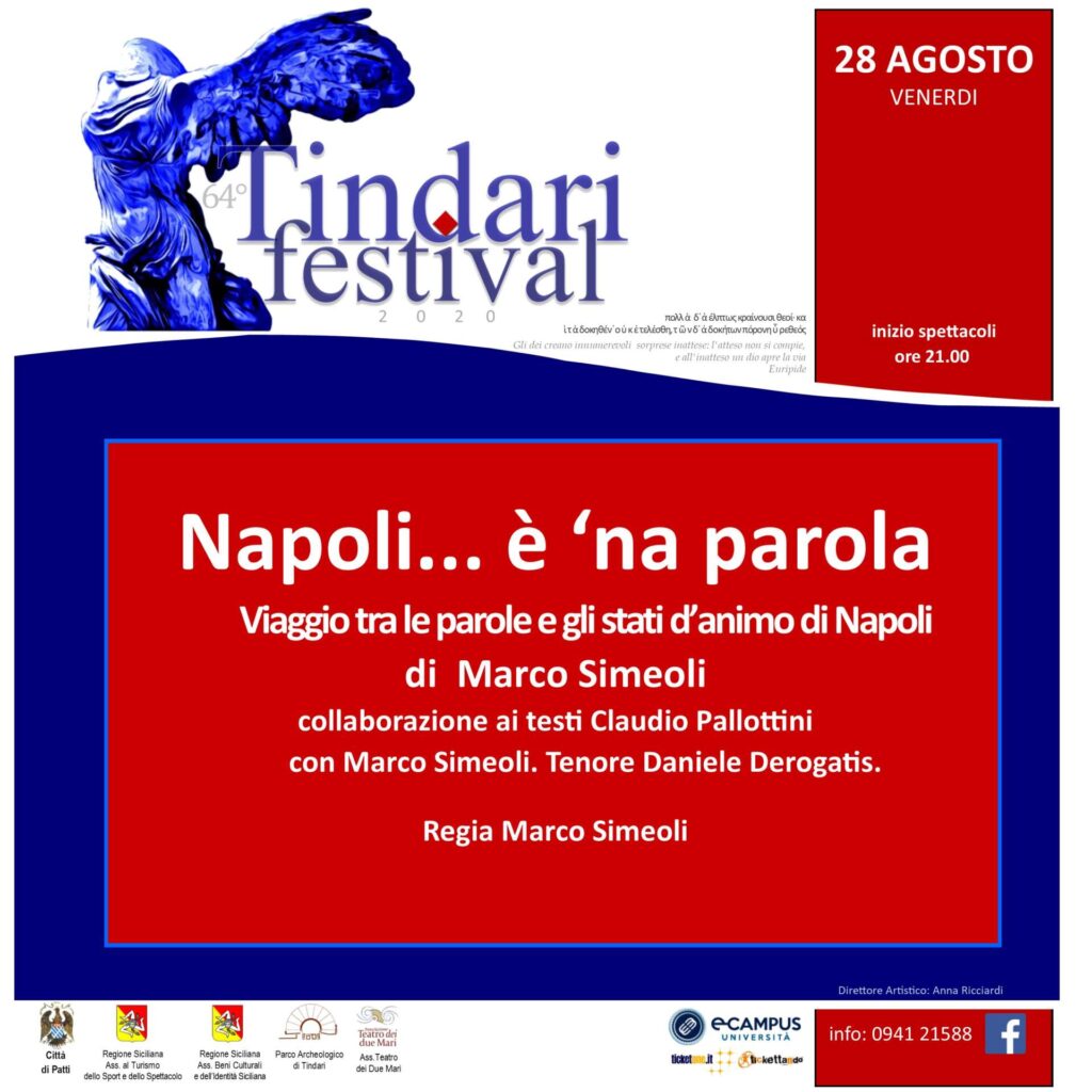 TINDARI FESTIVAL 2020 – “Napoli è n’a parola”