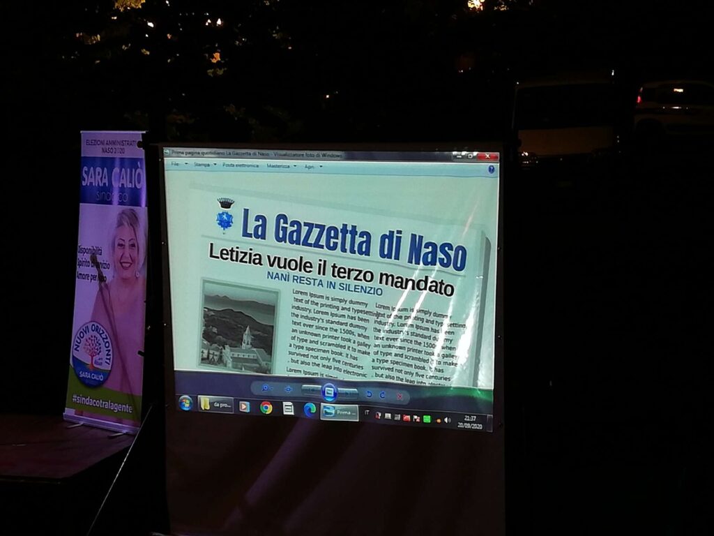 AMMINISTRATIVE NASO 2020 – Il bilancio della prima settimana di campagna elettorale
