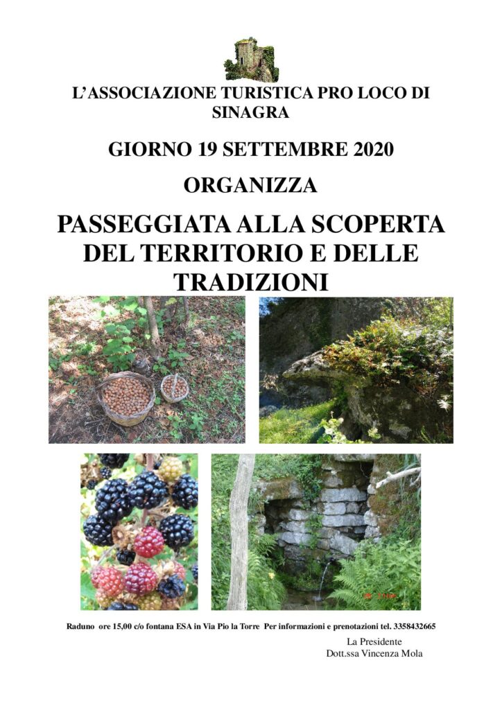 SINAGRA – Passeggiata alla scoperta del territorio e delle tradizioni
