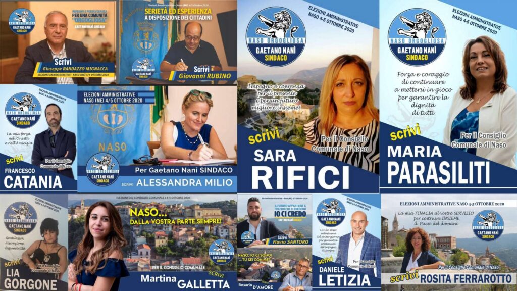 NASO ELEZIONI 2020 – Conoscendo i candidati. Quelli di “Naso Orgogliosa”