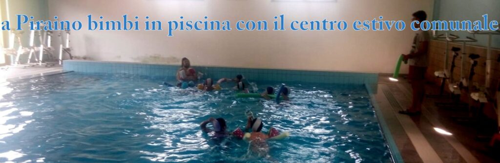 PIRAINO – Bimbi in piscina