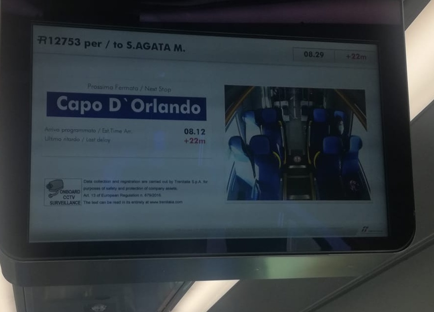 FOTO “INQUIETANTI” – 22 minuti di ritardo su 22 km di percorrenza