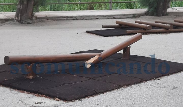 VANDALI – Obiettivo l’area fitness  sul lungomare brolese recentemente oggetto di interventi di miglioria
