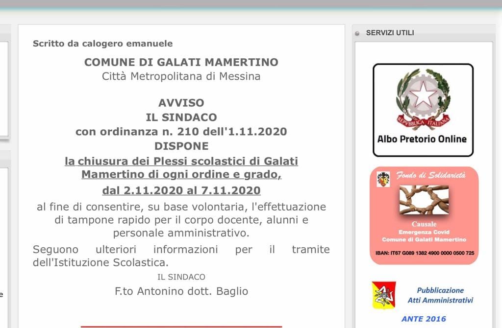 GALATI  M. – Adesso bisogna ripartire bene e preso