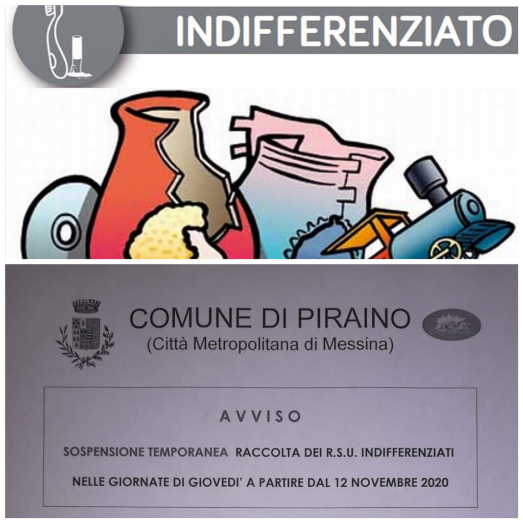 PIRAINO – Sulla sospensione della raccolta dell’indifferenziata l’opposizione dice la sua