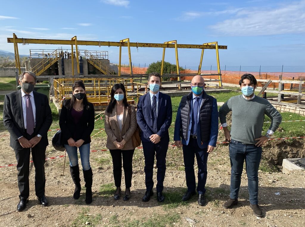 SANT’AGATA MILITELLO – Sopralluogo al cantiere del depuratore