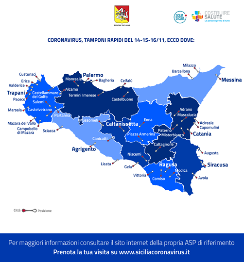 CORONAVIRUS – Campagna di ricerca del virus: nuovi drive-in e piattaforma online per la prenotazione