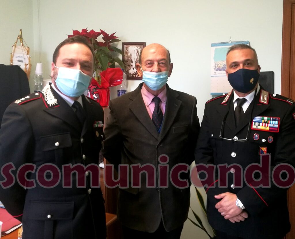 VISITE ISTITUZIONALI – Il Comandante della Compagnia dei Carabinieri di Patti incontra il sindaco di Floresta