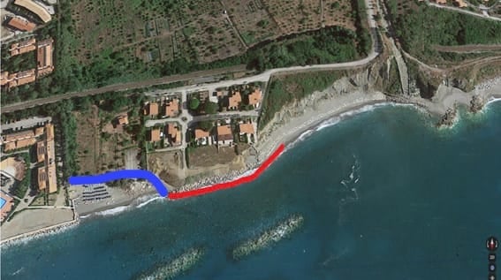 PIRAINOMARE – Prolungata la barriera a difesa della costa e delle abitazioni