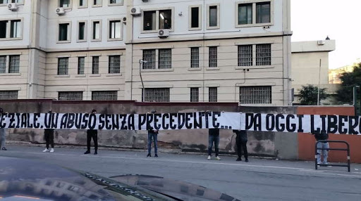 MONDO ULTRAS – Il “saluto”, a Messina,  per Speziale scarcerato