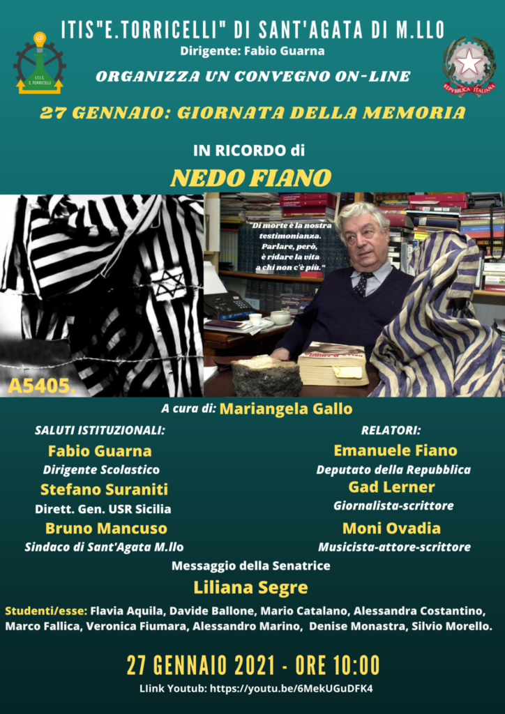 SCUOLE ATTENTE – La “giornata della memoria” al “Torricelli” di Sant’Agata Militello