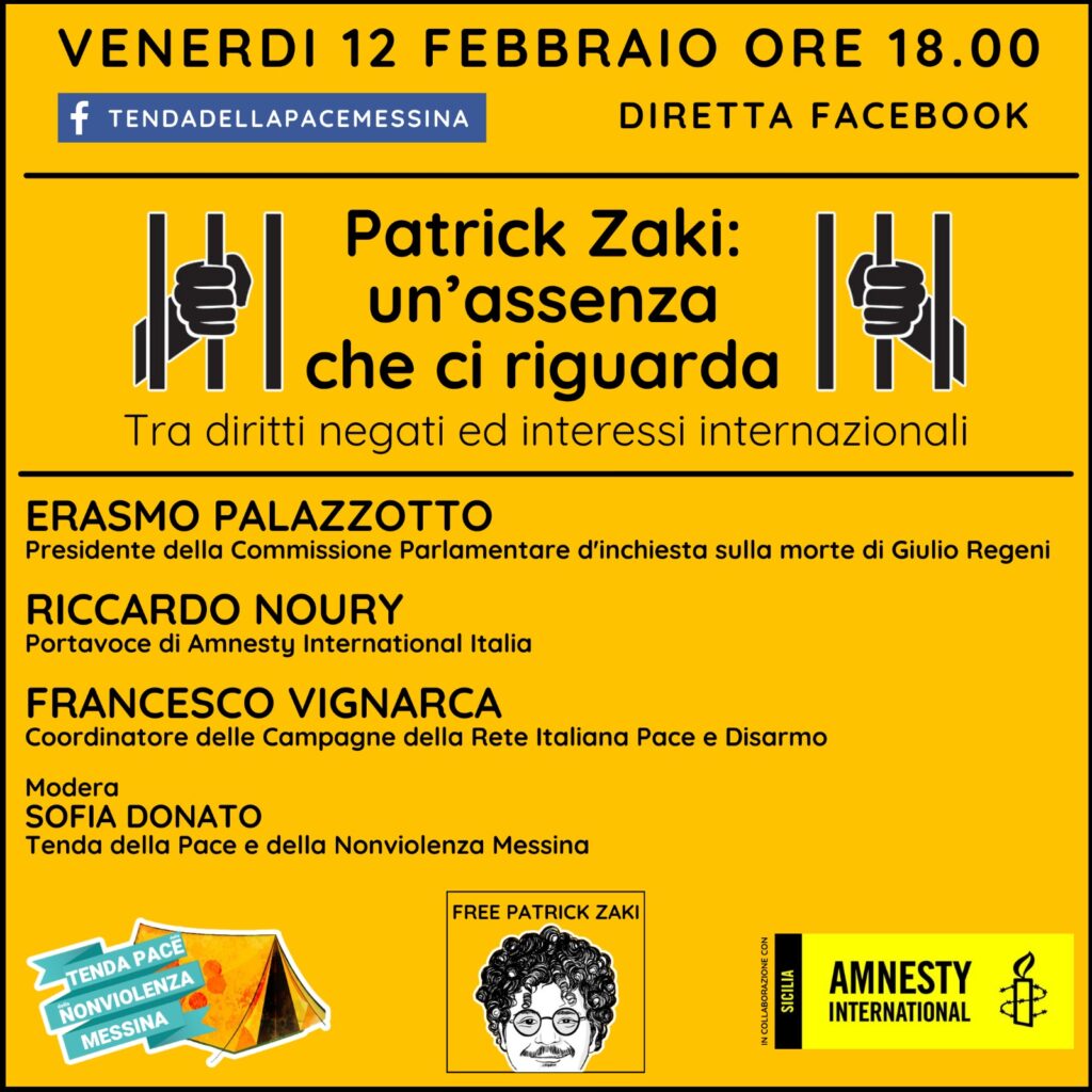 PATRICK ZAKI – Uun’assenza che ci riguarda. Tra diritti negati ed interessi internazionali