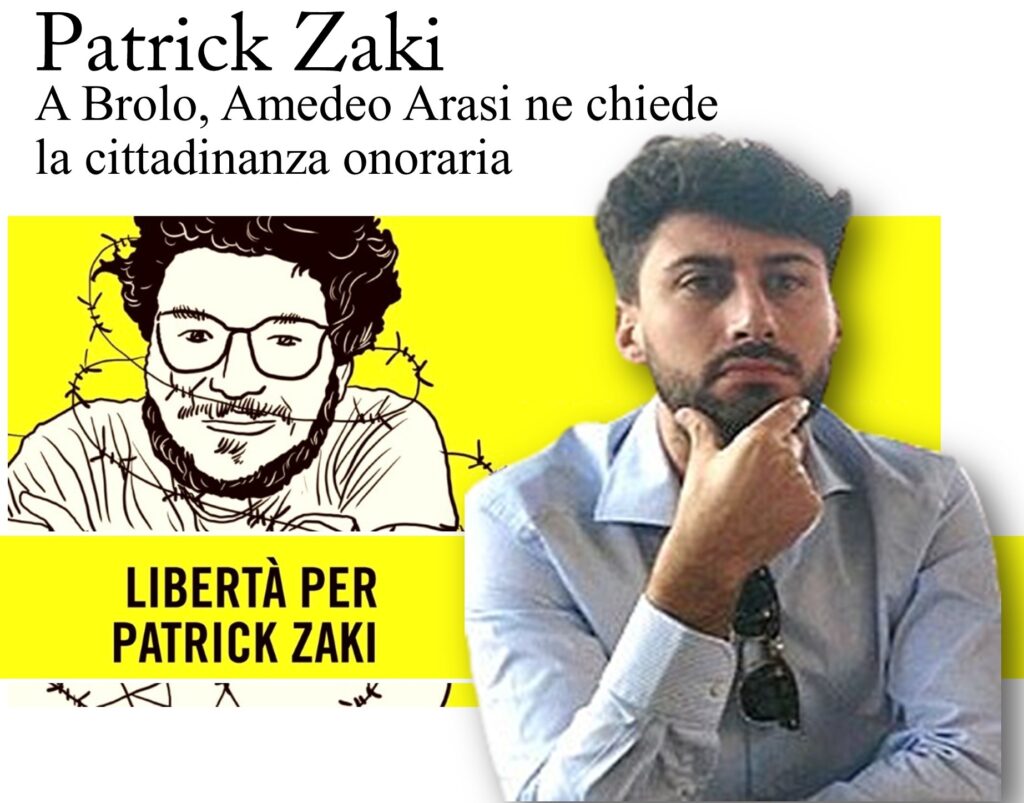 PATRIK ZAKI – A Brolo, Amedeo Arasi chiede che il consiglio comunale gli dia la cittadinanza onoraria