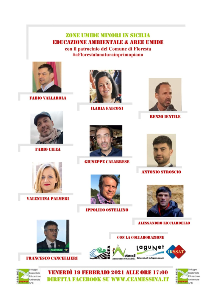 ZONE UMIDE MINORI IN SICILIA – Il 19 febbraio “Educazione Ambientale & Aree Umide”