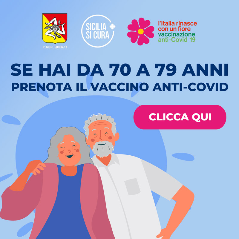 COVID – Vaccini, in Sicilia al via prenotazioni per i settantenni