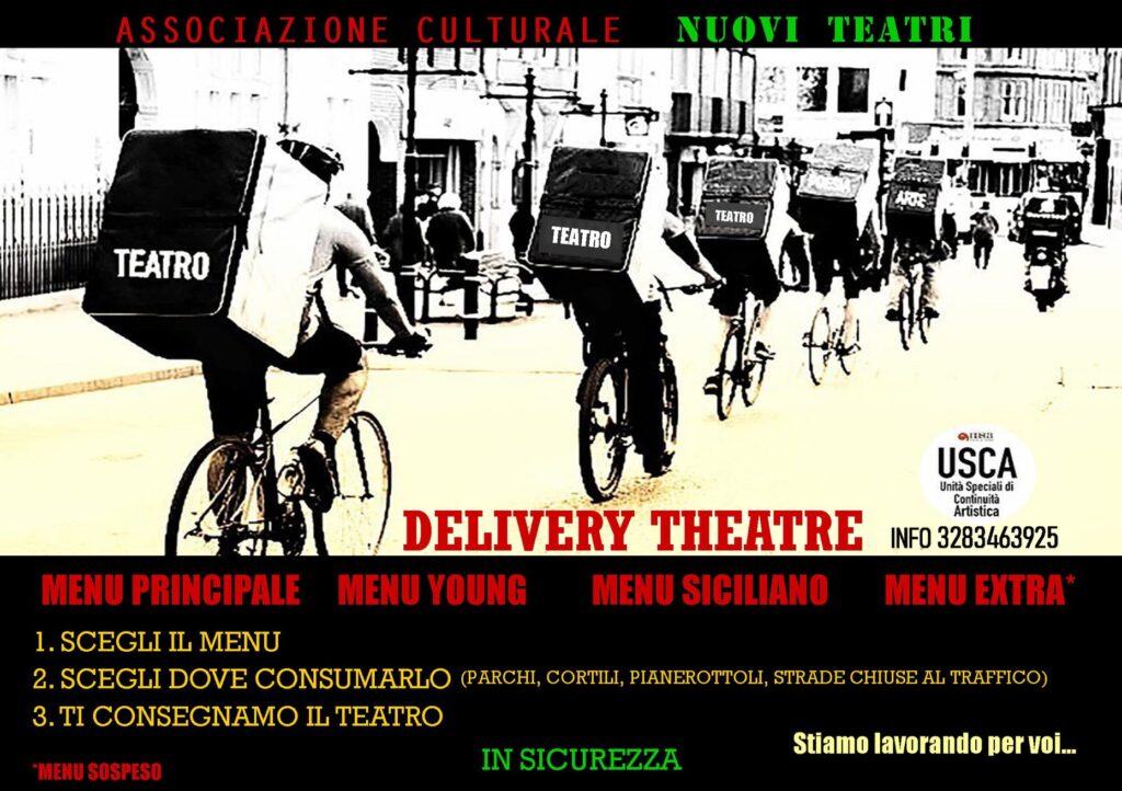 DELIVERY THEATRE – L’iniziativa di Nuovi Teatri (la Macchina dei Sogni) a Patti