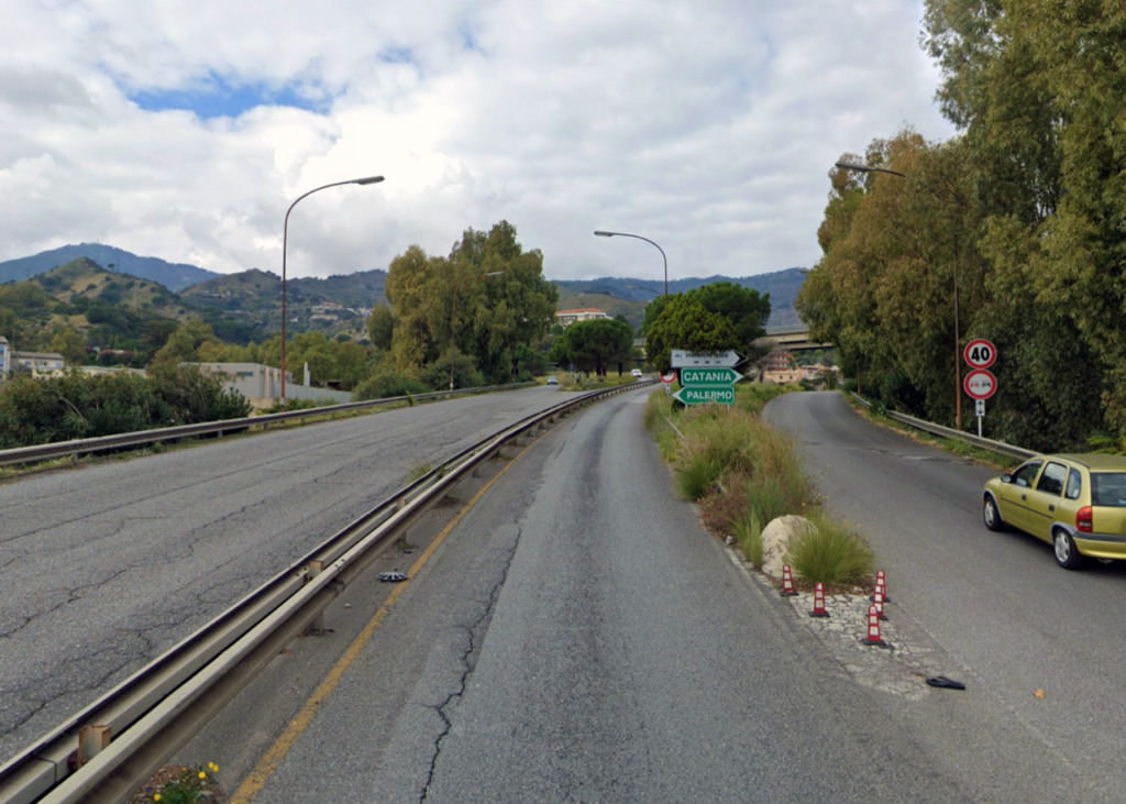 AUTOSTRADE SICILIANE – Manutenzioni straordinarie, chiuso parzialmente lo svincolo di Gazzi e riaperta la strada comunale a San Gregorio