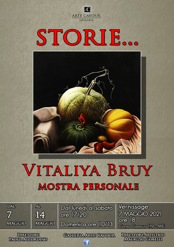 MOSTRA – “Storie…” la personale di Vitaliya Bruy alla Galleria Arte Cavour