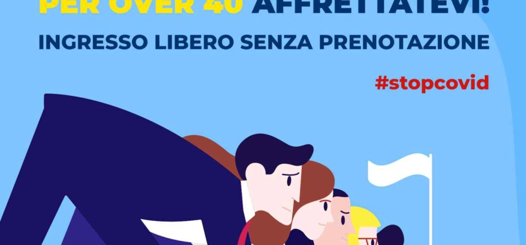 VACCINI – AstraZeneca ai 40enni senza prenotazione